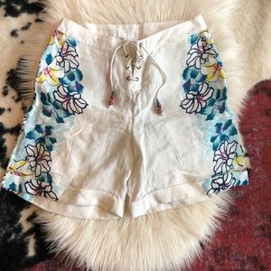 Calypso St Barth Linen Printed Shorts